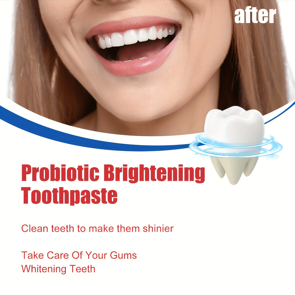 120g*4pcs Probiotic Whitening Toothpaste, Oral Cleaning Odor Removal and Teeth Gum Care Toothpaste