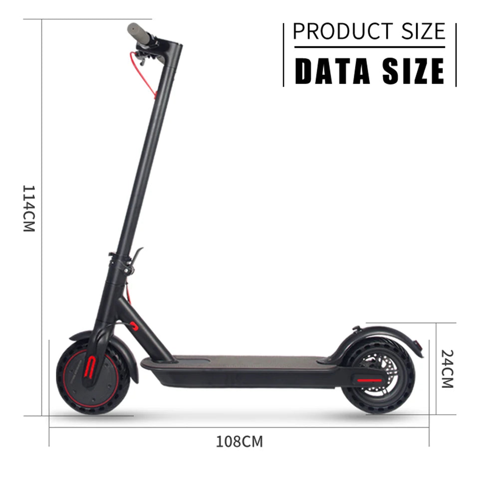Usa Stock 36V 350W 10.4Ah Long Range Folding E Scooter 8.5 Inch Solid Tire 25 km/h Foldable Electric Scooter for Sale