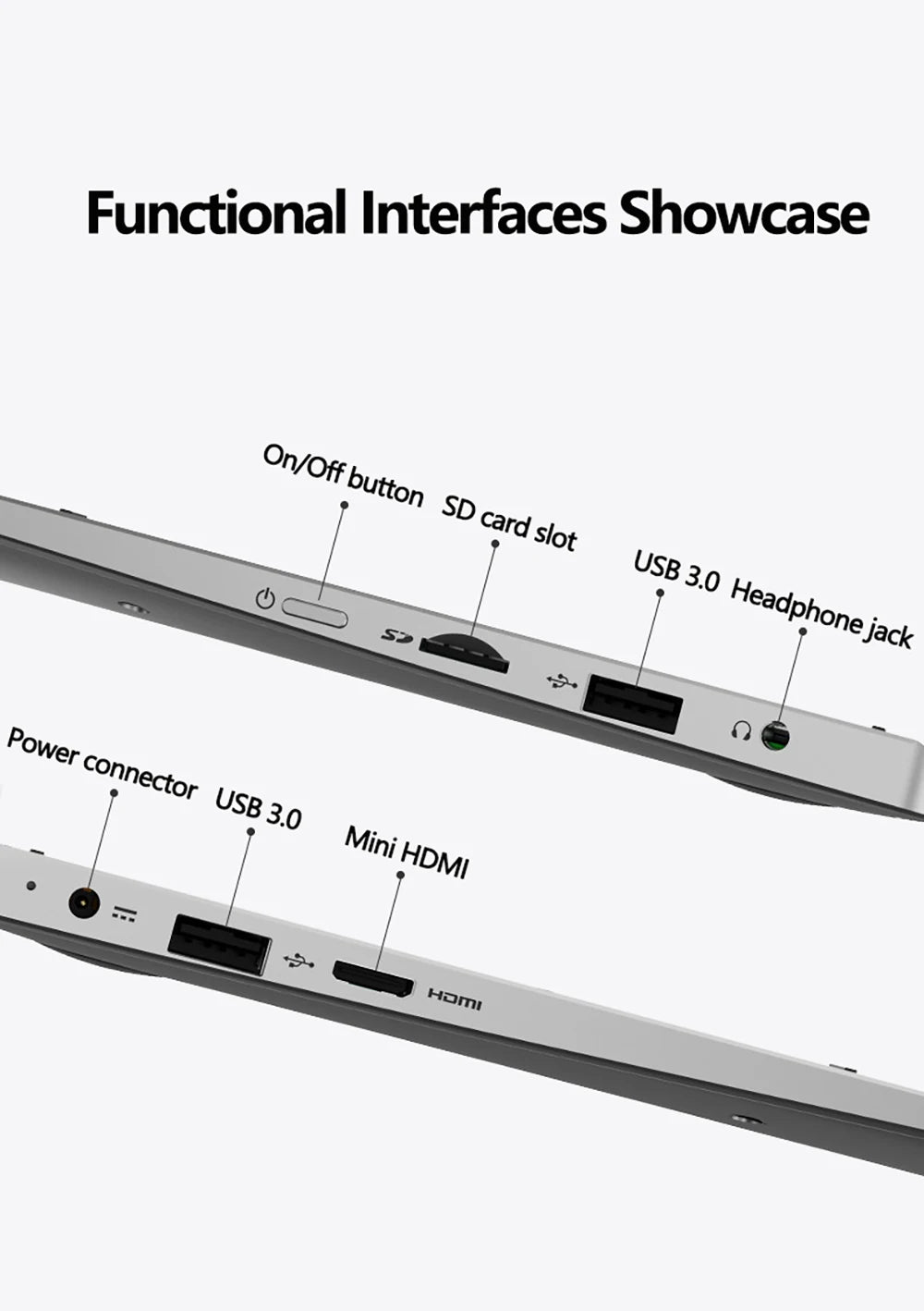 Laptop 11.6 Inch Intel Celeron N4020 360° flips HD Camera Touchscreens 6GB DDR4 2TB SSD 4500 mAH 2.8 GHz Lightweight Tablet
