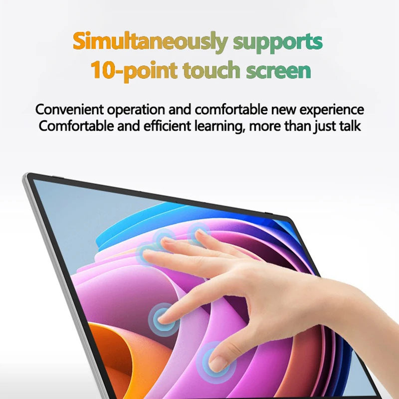 Laptop 11.6 Inch Intel Celeron N4020 360° flips HD Camera Touchscreens 6GB DDR4 2TB SSD 4500 mAH 2.8 GHz Lightweight Tablet