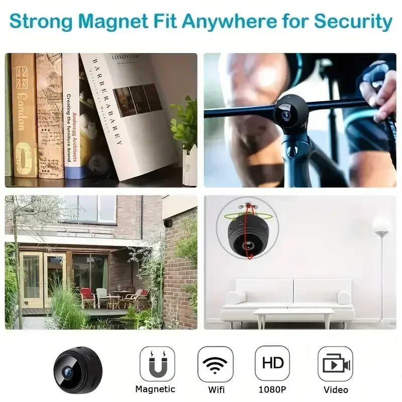 A9 Mini Camera Wifi 1080p HD Wireless Security Monitor For Home Night Version Video Protection Remote Intelligent Camcorders