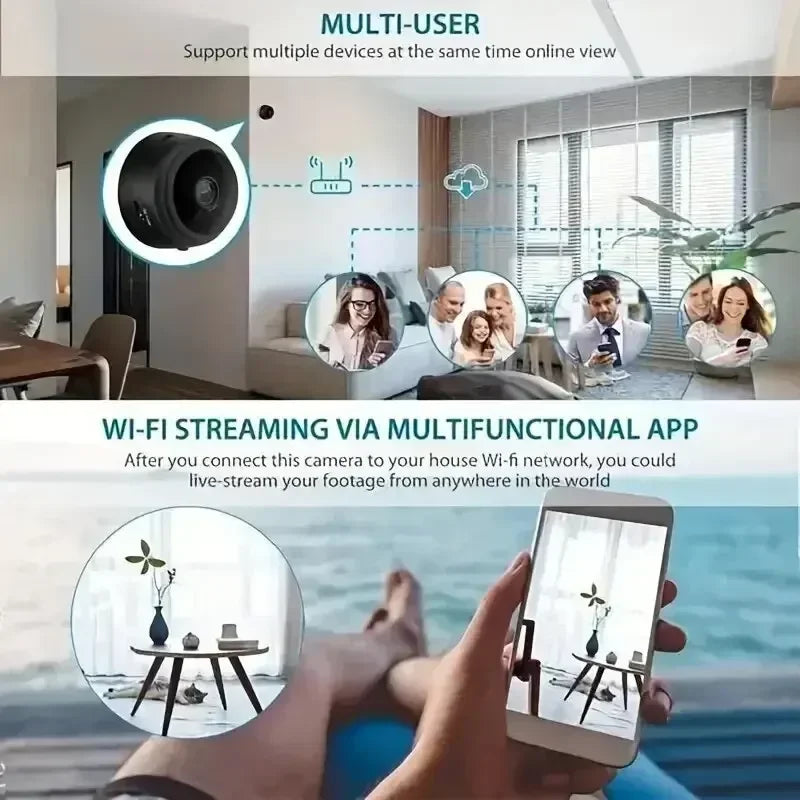 A9 Mini Camera Wifi 1080p HD Wireless Security Monitor For Home Night Version Video Protection Remote Intelligent Camcorders