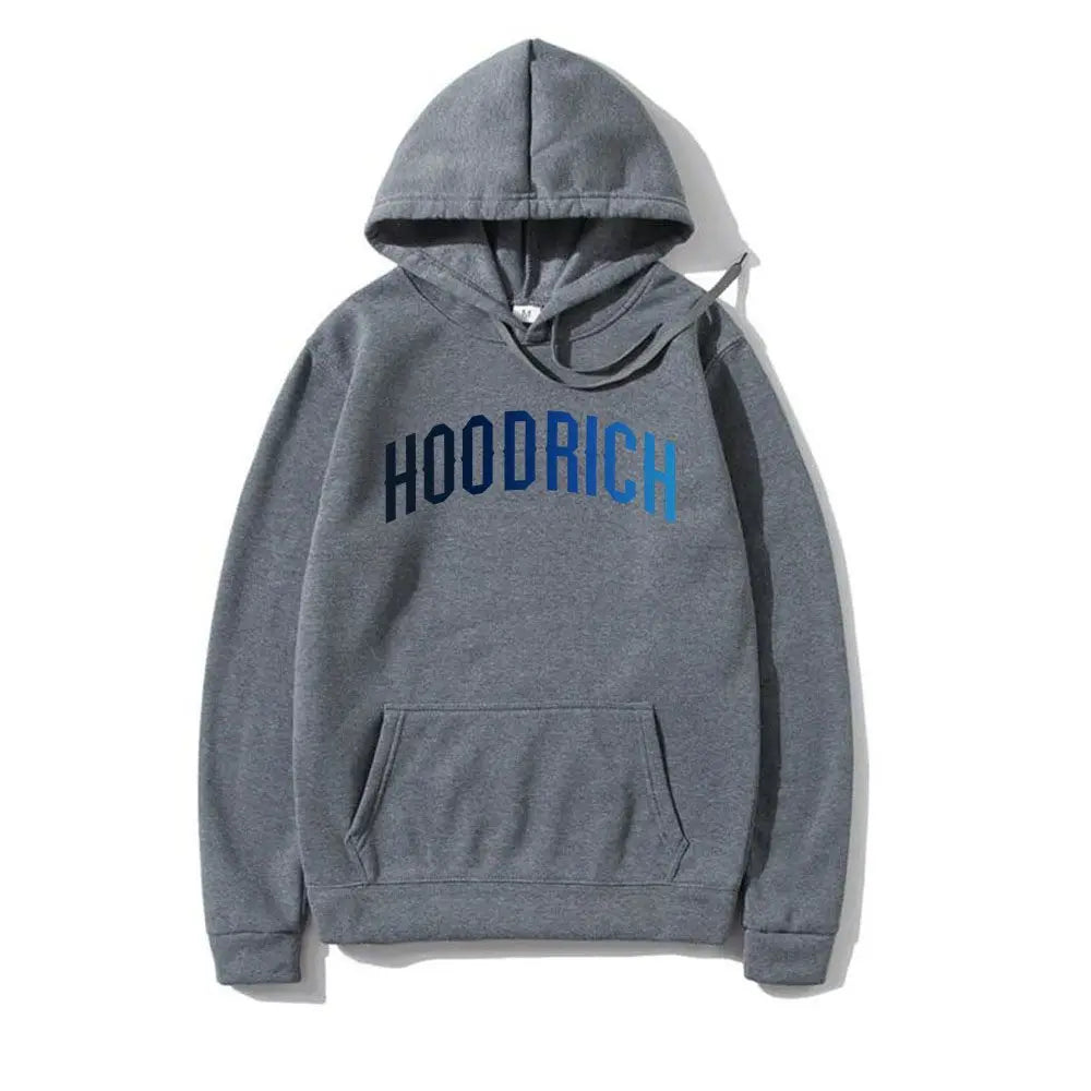 New American Style Hoodie Fashion Brand HOODRICH Printed Unisex Plush and Thick Casual Sports Hoodie Fashion Hip Hop Streetwear