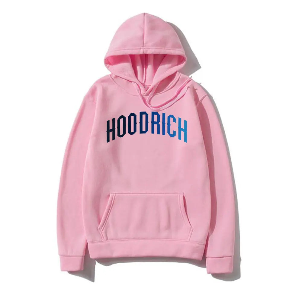 New American Style Hoodie Fashion Brand HOODRICH Printed Unisex Plush and Thick Casual Sports Hoodie Fashion Hip Hop Streetwear
