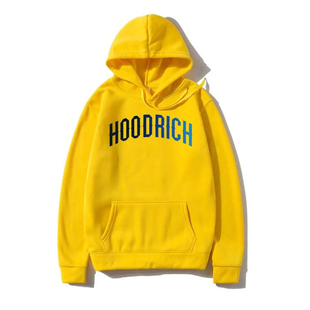 New American Style Hoodie Fashion Brand HOODRICH Printed Unisex Plush and Thick Casual Sports Hoodie Fashion Hip Hop Streetwear