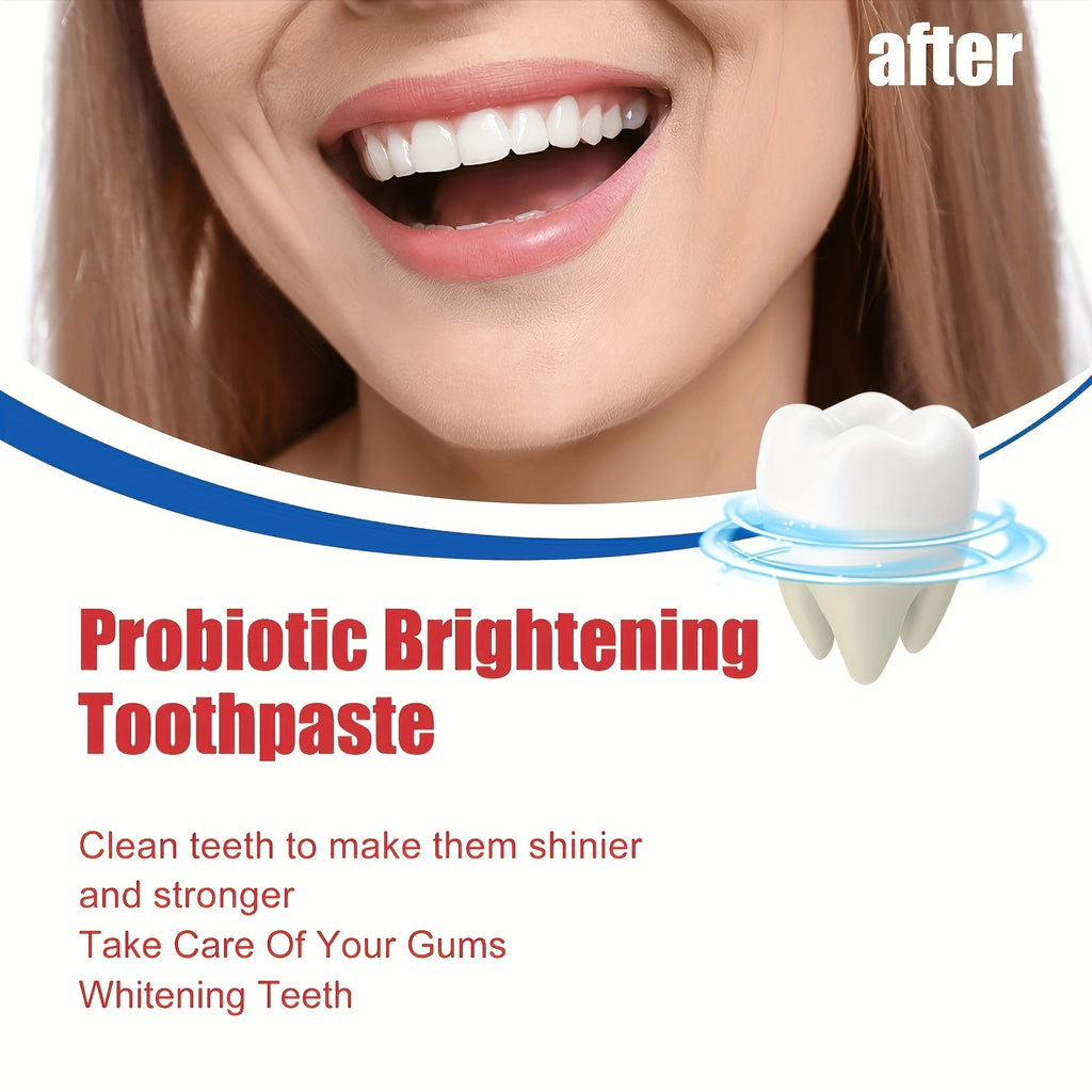 120g*4pcs Probiotic Whitening Toothpaste, Oral Cleaning Odor Removal and Teeth Gum Care Toothpaste
